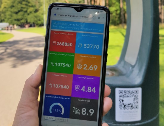 Vilniečiai galės stebėti, kiek gerdami vandenį prisideda prie švaresnės aplinkos