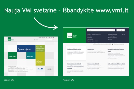 VMI tęsia atsinaujinimą – gyventojams atveriama nauja interneto svetainė