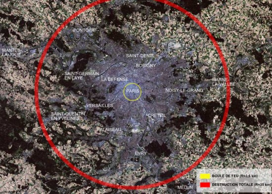 Jei „Caro bomba“ būtų numesta ant Paryžiaus © Bourrichon (CC BY-SA 3.0) | commons.wikimedia.org