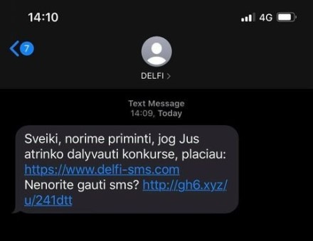 Sukčiai naudojasi „Delfi“ vardu. Ekrano nuotr.