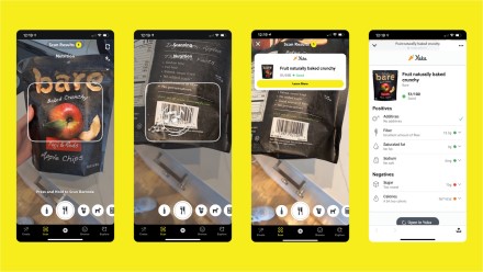„Snapchat“ pasipildė nauja funkcija: skenuos maisto produktų etiketes ir pateiks informaciją „Snapchat“ pasipildė nauja funkcija: skenuos maisto produktų etiketes ir pateiks informaciją