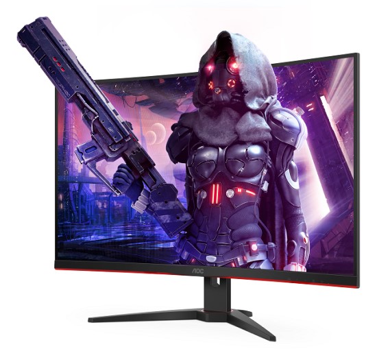 „AOC CQ32G2SE“: 1440p raiška, 165 Hz atnaujinimo dažnis ir 1 ms MPRT reakcijos laikas