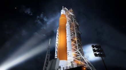 „Space Launch System" raketa © NASA/MSFC „Space Launch System" raketa © NASA/MSFC