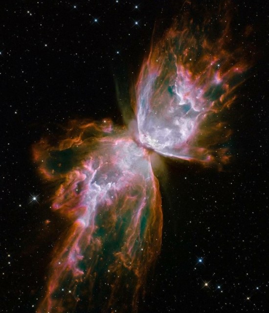 Vabzdžio ūkas (Caldwell 69 arba NGC 6302) © NASA, ESA, and the Hubble SM4 ERO Team