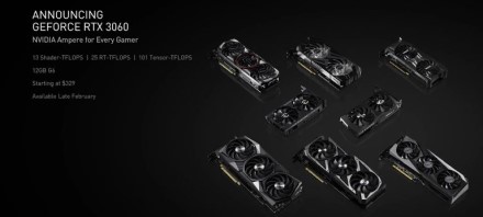 NVIDIA atskleidė „RTX 3060“ 12 GB