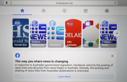 Australija kaip reikiant susikibo su „Facebook“