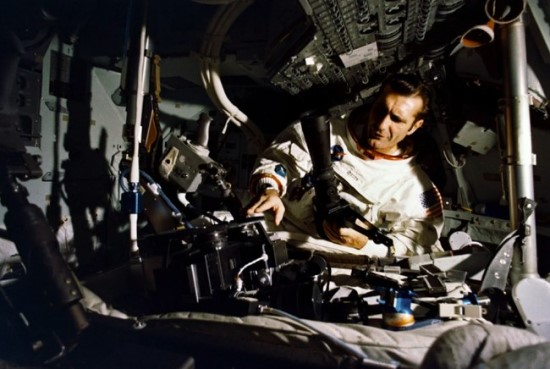Gordonas skrydžio modulyje (CSM) © NASA
