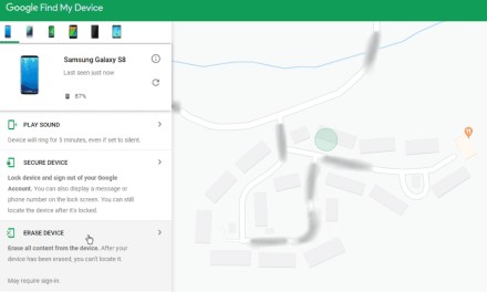 Telefono atrakinimas naudojant „Android device manager“