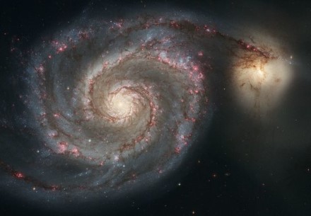 NASA, ESA, S. Beckwith (STScI), and The Hubble Heritage Team STScI/AURA)/Messier 51, dar vadinama Sūkurio galaktika