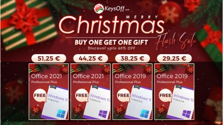 Geriausia Kalėdų dovana iš „Keysoff“: pirkite vieną – gaukite vieną dovaną ir papildomai iki 60 % nuolaidą