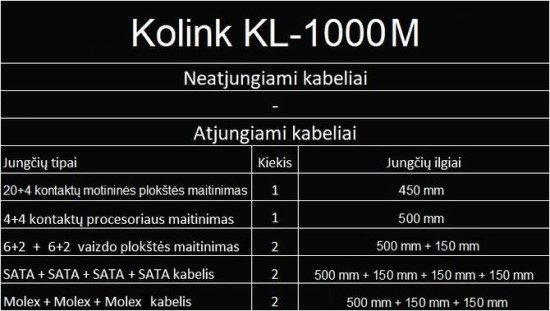 N. Davalgos nuotr./ „KL-1000M“ jungčių konfigūracija