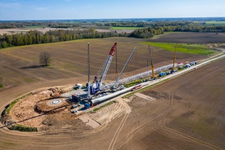 Statybų aikštelė. „Ignitis renewables“ nuotr.