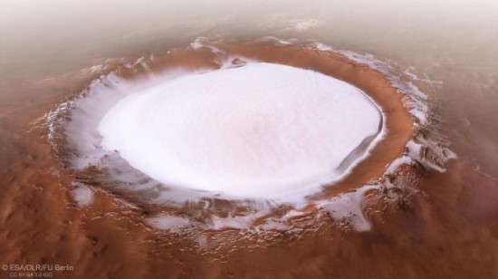Ledo krateris Marse / ESA nuotr.