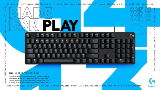 „Logitech G“ pristato viso dydžio ir TKL versijų G413 SE mechaninę žaidimų klaviatūrą