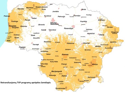 Išplėsta TVP kuriamų TV programų retransliavimo Lietuvoje aprėptis