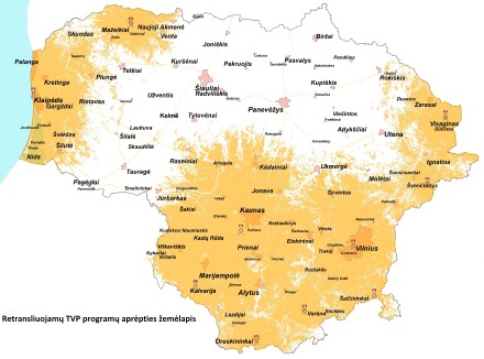 Išplėsta TVP kuriamų TV programų retransliavimo Lietuvoje aprėptis Išplėsta TVP kuriamų TV programų retransliavimo Lietuvoje aprėptis