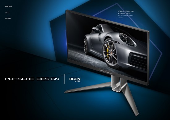 „Porsche Design“ ir „AGON by AOC“ pristato naują žaidimų monitorių „PD27S“