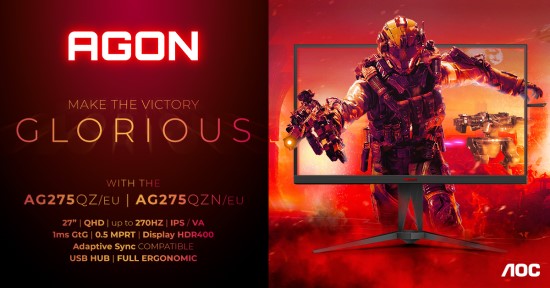 „AGON“ 5-oji karta išsiplėtė 270 Hz/240 Hz QHD modeliais, kuriuose naudojamos „Fast IPS-QD“ ir VA panelės „AGON“ 5-oji karta išsiplėtė 270 Hz/240 Hz QHD modeliais, kuriuose naudojamos „Fast IPS-QD“ ir VA panelės
