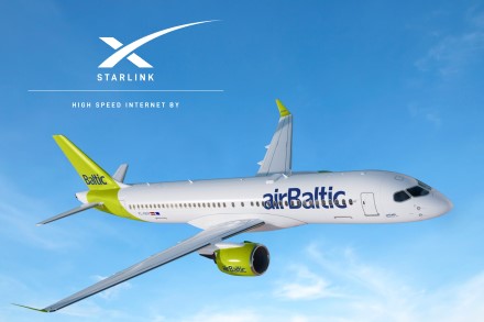 „airBaltic“ visą orlaivių parką aprūpins „SpaceX Starlink“ interneto ryšiu