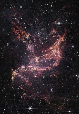 JWST nufotografuotas žvaigždžių spiečius NGC 346