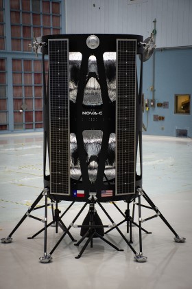 „Nova-C“ maketas NASA Goddard kosminių skrydžių centre. 2019 metų gegužė. Šaltinis: NASA/Goddard/Rebecca Roth