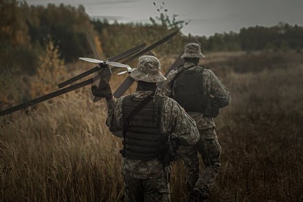 Lietuvių gamybos dronai Ukrainoje / Pranešimo autorių nuotr.