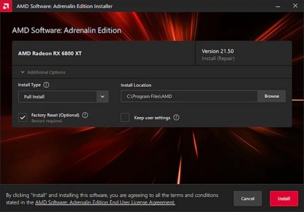 AMD pripažino, kad labai retais atvejais „Radeon“ tvarkyklės gali sugadinti „Windows“