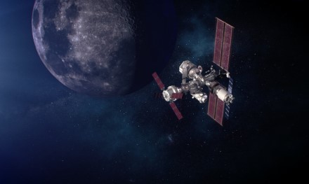 „Gateaway“ Mėnulio kosminė stotis / NASA iliustracija