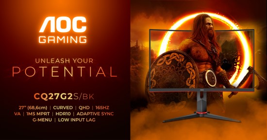 „AOC Gaming CQ27G2S/BK“: lenkta tobulybė neprilygstamiems žaidimams