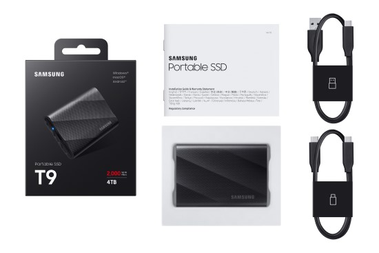 Prekyboje pasirodė „Samsung T9“ išorinė SSD atmintinė: 4 TB talpa, banko kortelės dydis