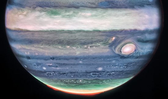 Jupiteris / NASA, ESA, CSA, STScI, R. Hueso, I. de Pater, T. Fouchet, L. Fletcher, M. H. Wong, J. DePasquale nuotr.