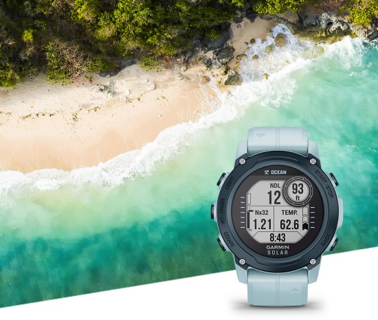 „Garmin“ pristato savo pirmąjį gaminį, iš dalies pagamintą iš perdirbto vandenyno plastiko – „Descent G1 Solar – Ocean Edition“