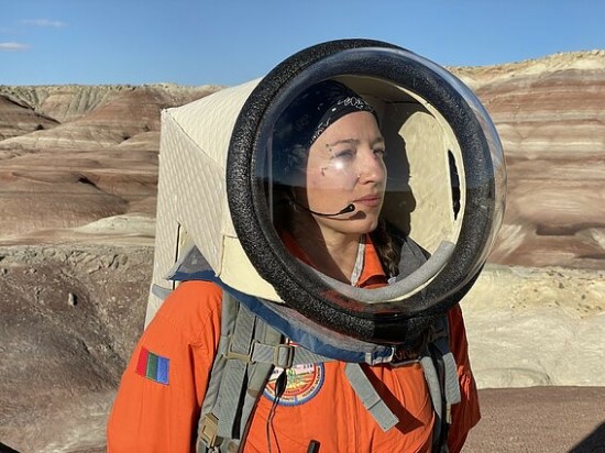 Inga Popovaitė Marso misijos simuliacijoje / KTU nuotr.