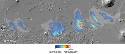 Įtariamo ledo Marso pusiaujo srityje vaizdalapis © Planetary Science Institute/Smithsonian Institution