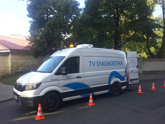 Mobili TV diagnostikos įranga. „Vilniaus vandenų“ nuotrauka