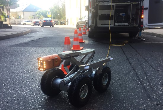 Robotas padeda greičiau likviduoti avarijas. „Vilniaus vandenų“ nuotrauka