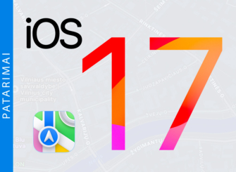 „Apple Maps“ žemėlapiai pasiekiami neprisijungus prie tinklo