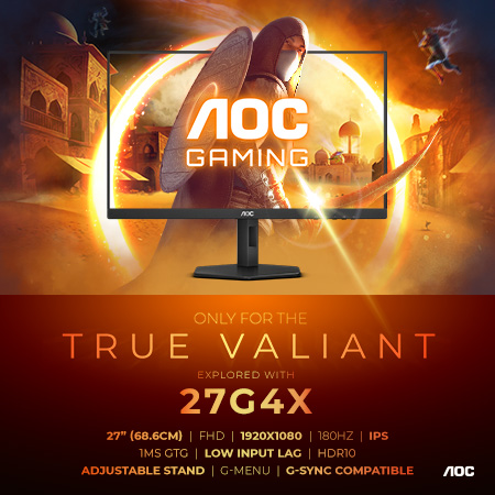 Aštrus stilius ir greitis: AOC GAMING 24G4X ir 27G4X su 180 Hz atnaujinimo dažniu ir šiuolaikišku dizainu.