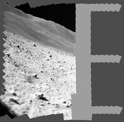 SLIM užfiksuota Mėnulio paviršiaus nuotrauka / JAXA nuotr.