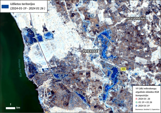 Palydovai atskleidė potvynių pamaryje mastą