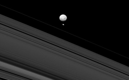 Saturno palydovas Mimas / NASA nuotr.