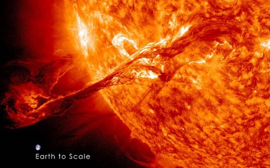 Saulės plazmos pliūpsnis / NASA