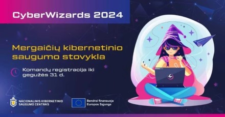 NKSC skelbia mergaičių komandų atranką į vasaros kibernetinio saugumo stovyklą „CyberWizards 2024“ NKSC skelbia mergaičių komandų atranką į vasaros kibernetinio saugumo stovyklą „CyberWizards 2024“