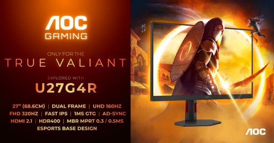 U27G4R monitoriaus „Dual-Frame“ technologija apjungia turinio kūrimą, įtraukiančius žaidimus ir e. sporto varžybas U27G4R monitoriaus „Dual-Frame“ technologija apjungia turinio kūrimą, įtraukiančius žaidimus ir e. sporto varžybas