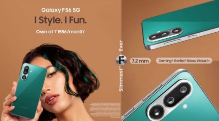 „Samsung“ pristatė nebrangų „Galaxy F56“ telefono modelį, kuris pasižymės itin plonu korpusu „Samsung“ pristatė nebrangų „Galaxy F56“ telefono modelį, kuris pasižymės itin plonu korpusu