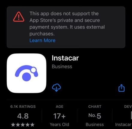 „Apple“ testuoja Europos Komisijos kantrybę: programėlių parduotuvėje atsirado specialus perspėjimas „Apple“ testuoja Europos Komisijos kantrybę: programėlių parduotuvėje atsirado specialus perspėjimas