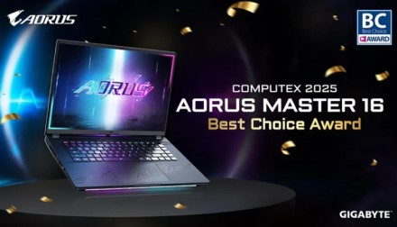 „Gigabyte Aorus Master 16 AI PC“ nešiojamasis kompiuteris pelnė „Computex 2025 Best Choice Award“ apdovanojimą „Gigabyte Aorus Master 16 AI PC“ nešiojamasis kompiuteris pelnė „Computex 2025 Best Choice Award“ apdovanojimą