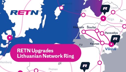 RETN modernizuoja Lietuvos tinklo žiedą, stiprindama regioninį ir tarptautinį ryšį RETN modernizuoja Lietuvos tinklo žiedą, stiprindama regioninį ir tarptautinį ryšį