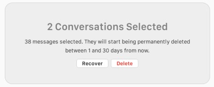 Kaip atstatyti ištrintą „Messages“ žinutę