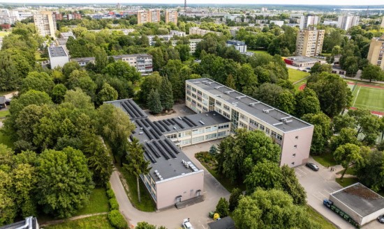 Saulės kolektoriai. Kauno miesto savivaldybės nuotr.